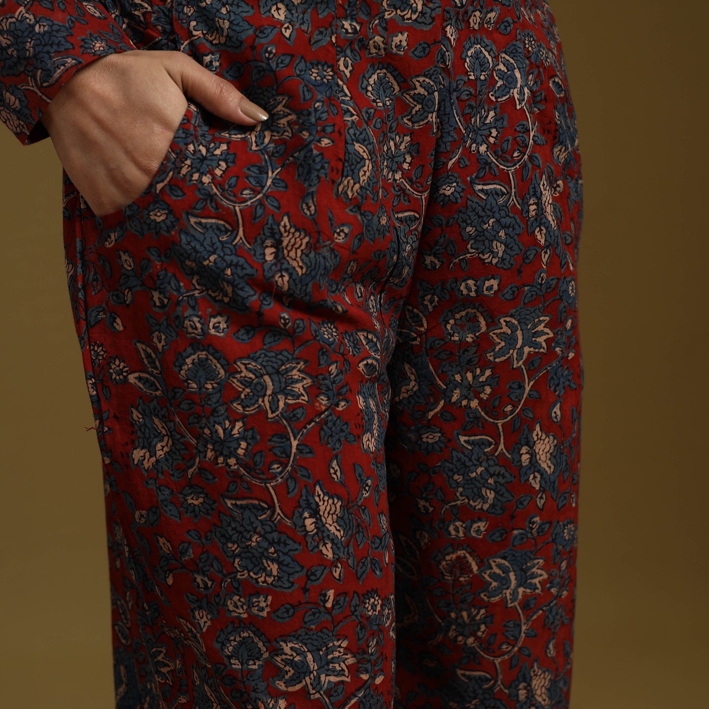 Cotton natural dyed co-ord set 01 - handcrafted