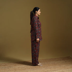 Cotton natural dyed co-ord set 01 - handcrafted