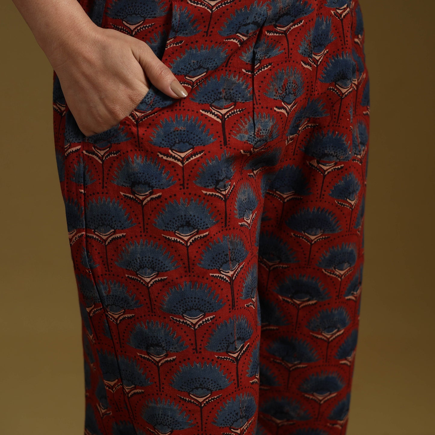 Cotton natural dyed co-ord set 09 - handcrafted