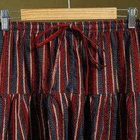 Red - cotton natural dyed salwar 01 - handcrafted