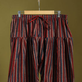 Red - cotton natural dyed salwar 01 - handcrafted