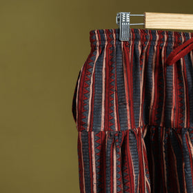 Red - cotton natural dyed salwar 01 - handcrafted