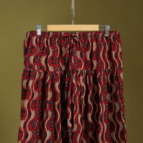 Red - cotton natural dyed salwar 04 - handcrafted