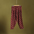 Red - cotton natural dyed salwar 04 - handcrafted