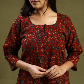  Cotton Ajrakh Block Print Night Suit Set