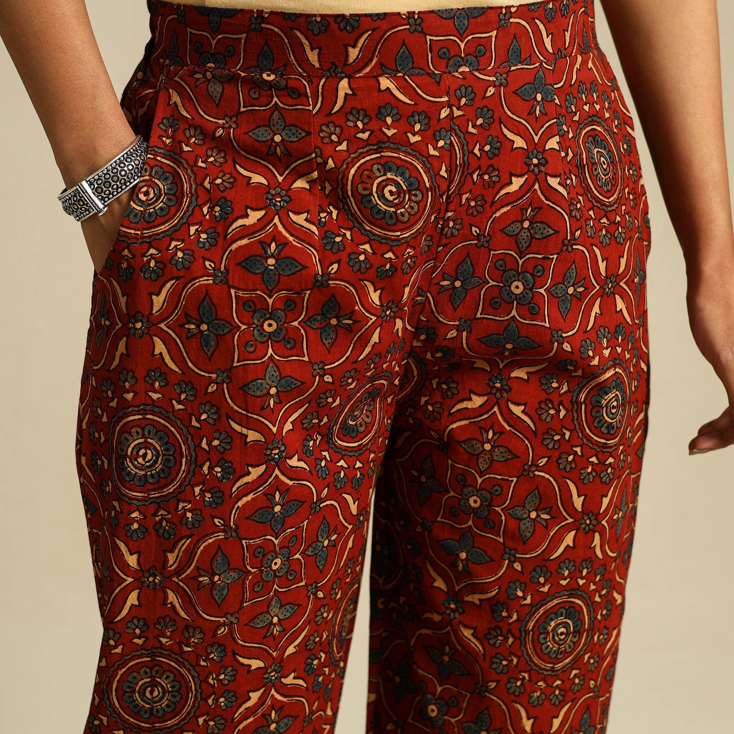  Block Print Cotton Ajrakh Palazzo 