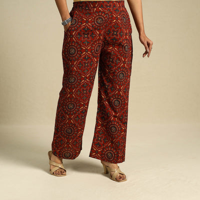  Block Print Cotton Ajrakh Palazzo 