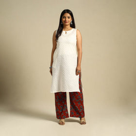 Buy Block Print Cotton Ajrakh Palazzo 