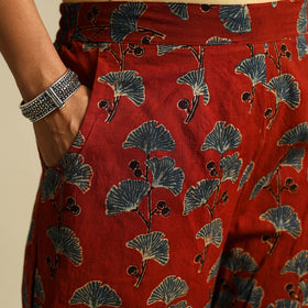 Buy Block Print Cotton Ajrakh Palazzo 