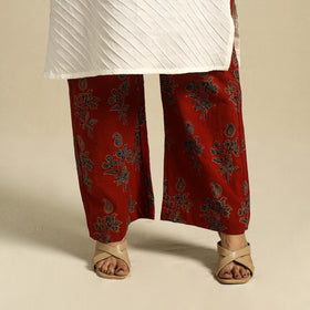 Buy Block Print Cotton Ajrakh Palazzo 