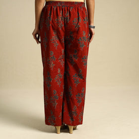 Buy Block Print Cotton Ajrakh Palazzo 