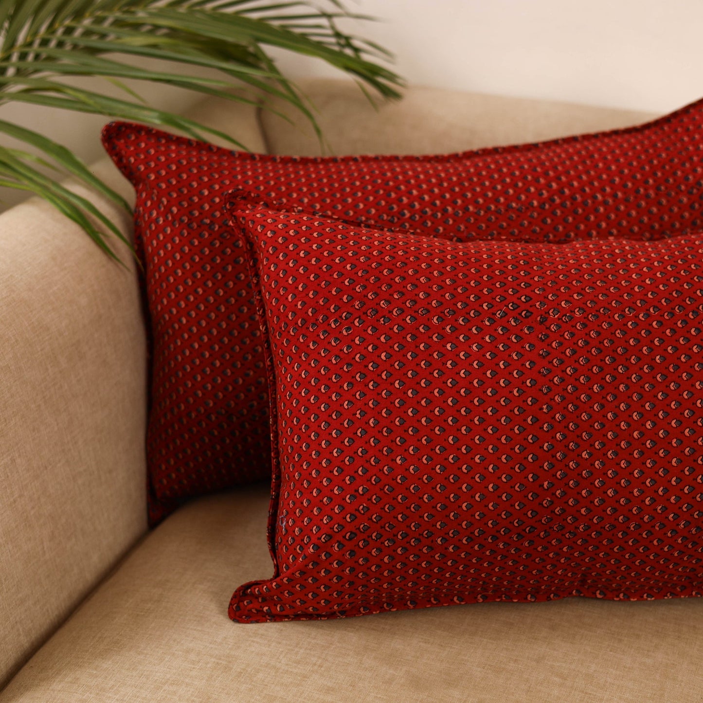 Cotton pillow covers (set of 2) 33 - handcrafted