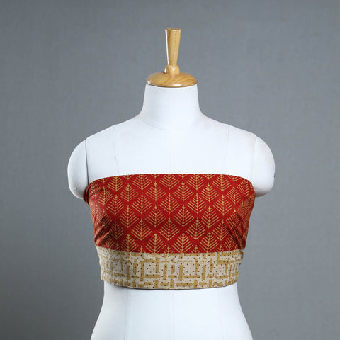 Buy Block Print Pipad Cotton Blouse Piece