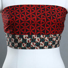 Red - cotton pipad blouse piece 171 - handcrafted