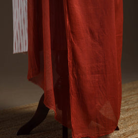 Cotton plain dupatta 01 - handcrafted