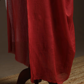 Cotton plain dupatta 09 - handcrafted