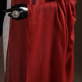 Cotton plain dupatta 09 - handcrafted