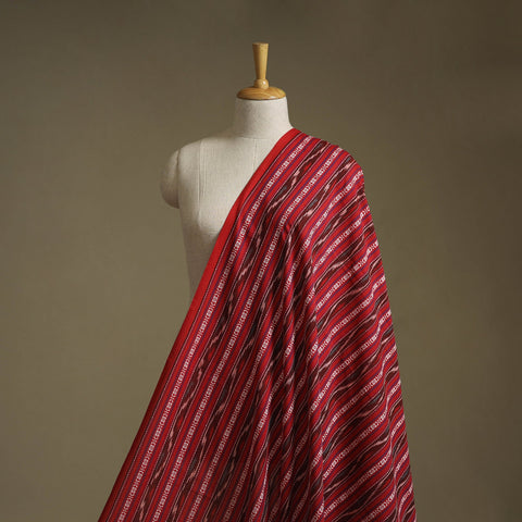 Cotton pochampally dabi ikat fabric 27 - handcrafted