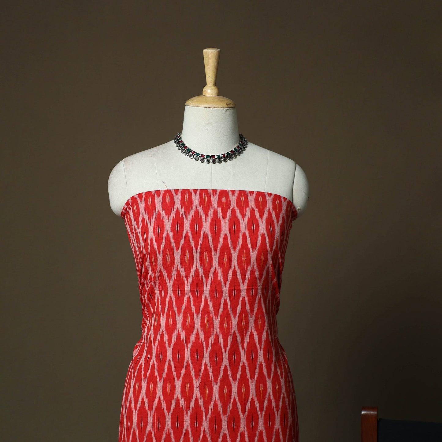 Handloom cotton pochampally ikat 3pc unstitched dress
