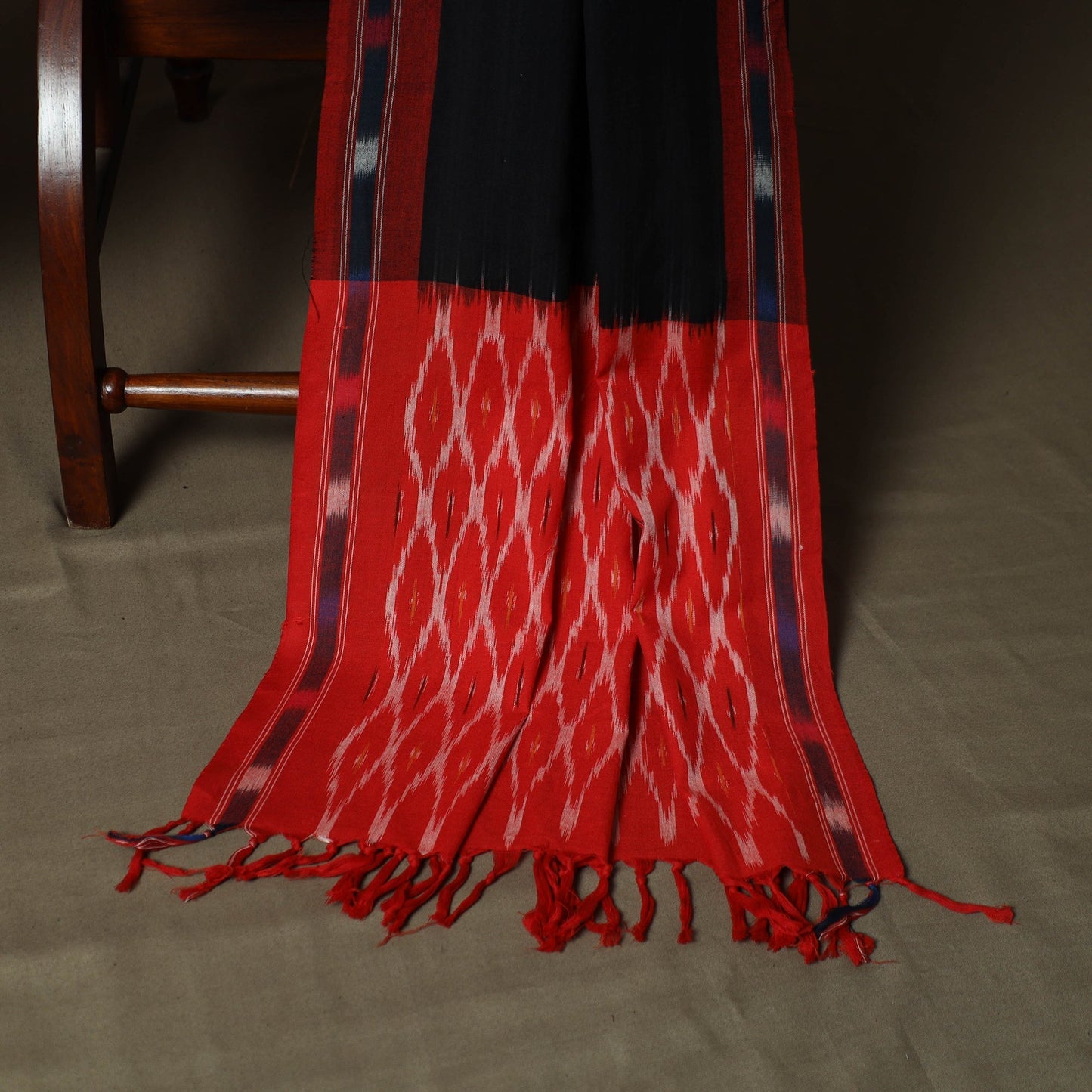 Handloom cotton pochampally ikat 3pc unstitched dress
