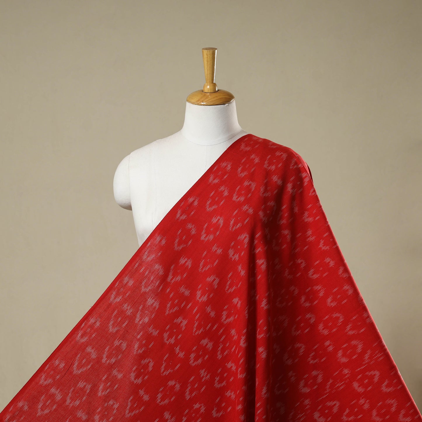 Cotton pochampally ikat fabric 02 - handcrafted