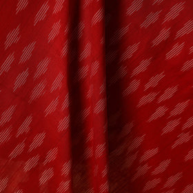 Red - cotton pochampally ikat fabric 04 - handcrafted