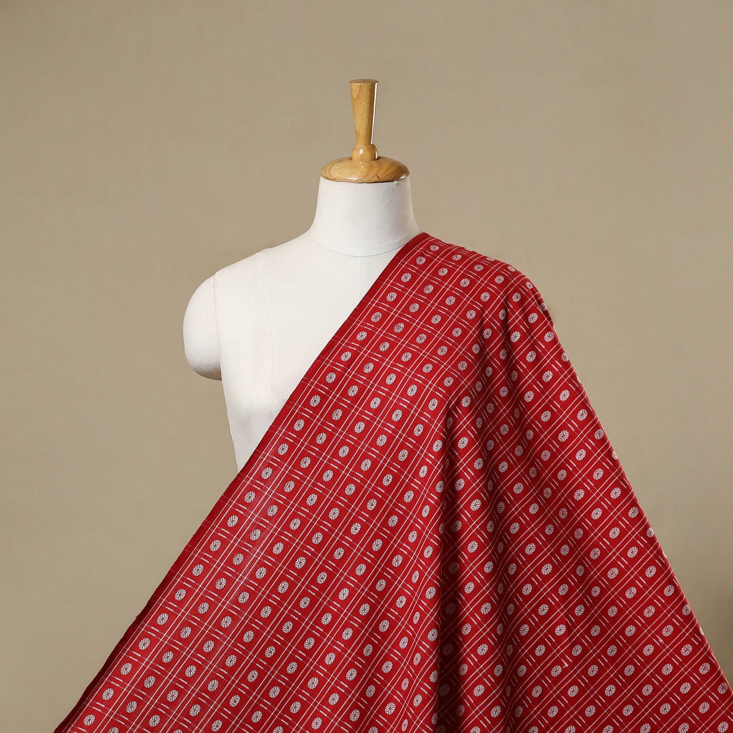 Cotton sambalpuri ikat fabric 02 - handcrafted