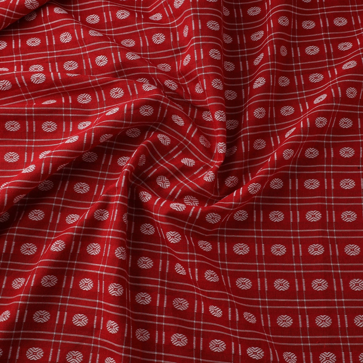 Cotton sambalpuri ikat fabric 02 - handcrafted