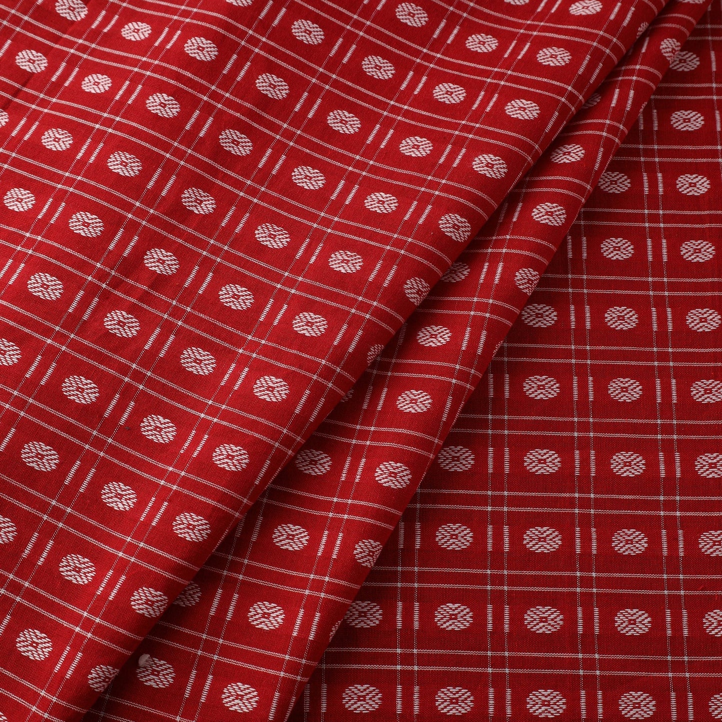 Cotton sambalpuri ikat fabric 02 - handcrafted