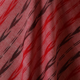 Red - cotton sambalpuri ikat fabric 28 - handcrafted