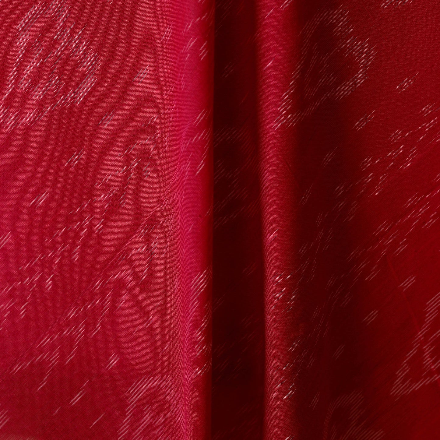 Red - cotton sambalpuri ikat fabric 30 - handcrafted