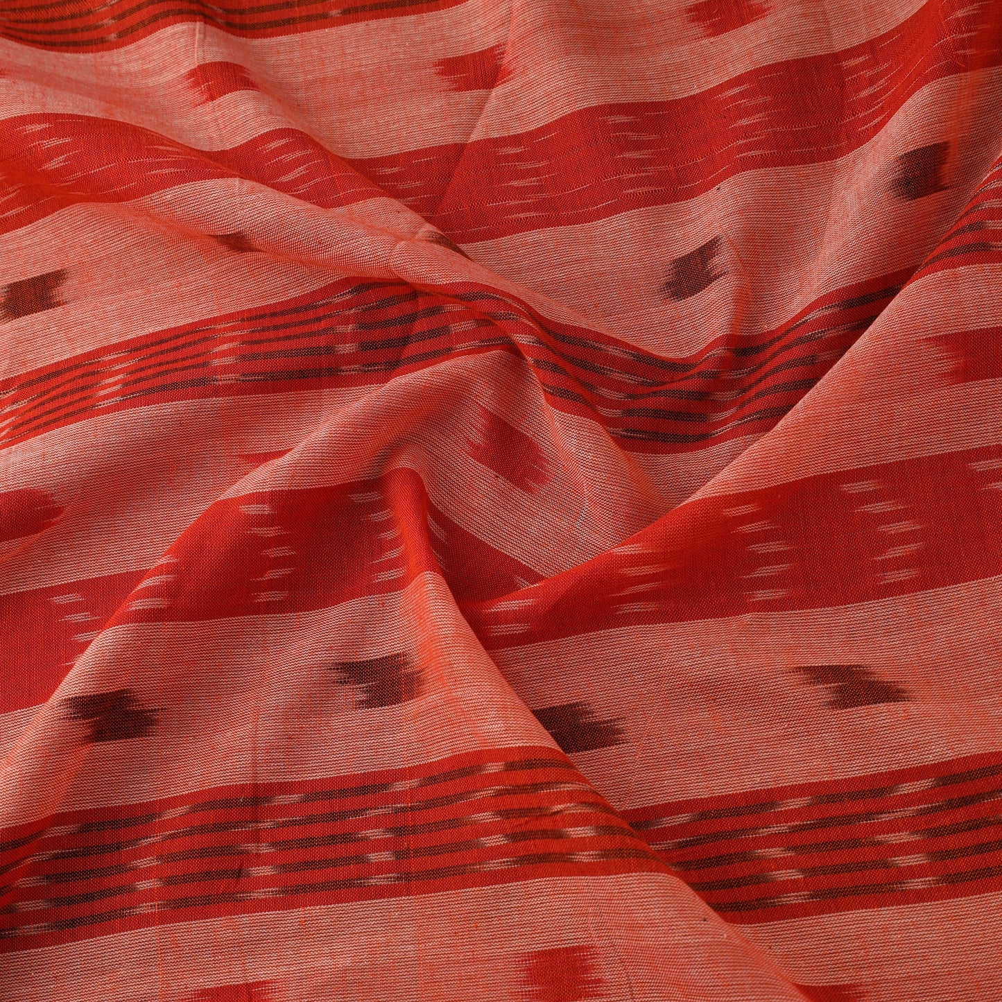 Cotton sambalpuri ikat fabric 40 - handcrafted