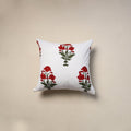 Cotton sanganeri cushion cover (16 x 16 in) 107