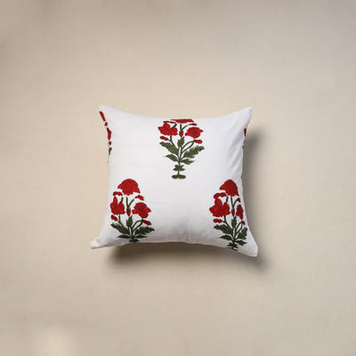 Cotton sanganeri cushion cover (16 x 16 in) 107