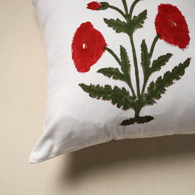 Cotton sanganeri cushion cover (16 x 16 in) 88 - handcrafted