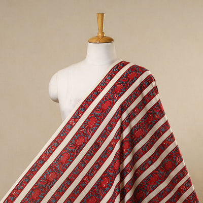 Red - cotton sanganeri fabric 21 - handcrafted