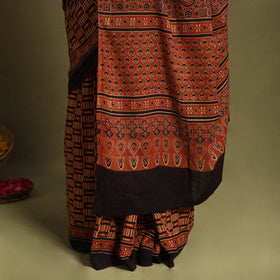 Red - cotton saree 30 - handcrafted