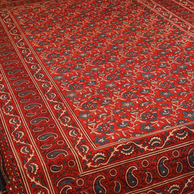 Red - cotton single bed sheet set (90 x 60 in) 21