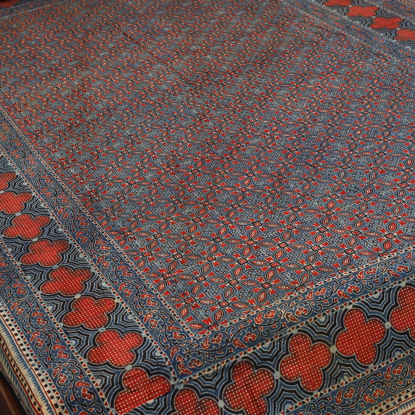 Red - cotton single bed sheet set (90 x 60 in) 22