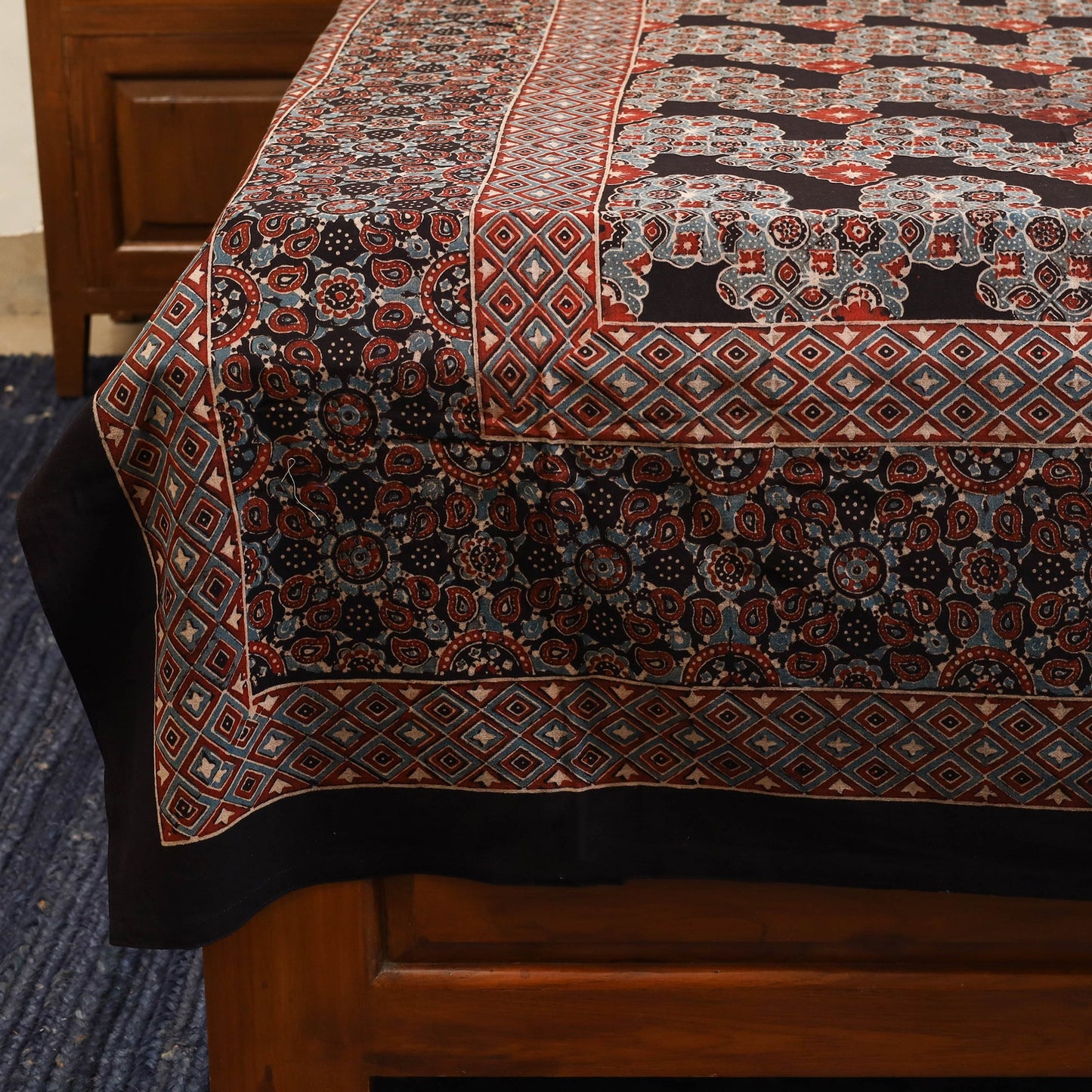 Red - cotton single bed sheet set (90 x 60 in) 23