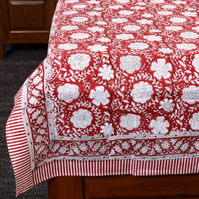 Buy Block Print Cotton Single Sanganeri Bed Sheet