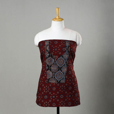 Buy Traditional Ajrakh Print Kurta Material Online in India