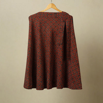 Red - cotton wrap around skirt 28 - handcrafted