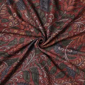 Red - desi tussar silk handpainted srikalahasti pen