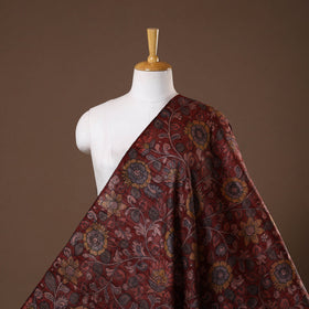 Red - desi tussar silk handpainted srikalahasti pen