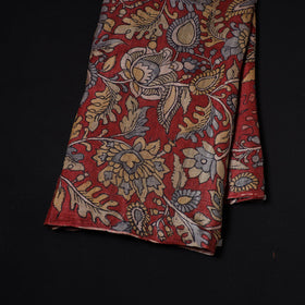 Red - desi tussar silk handpainted srikalahasti pen