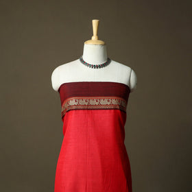 Dharwad cotton 3pc unstitched dress material with border 90