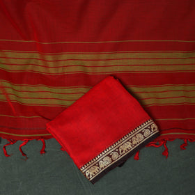 Dharwad cotton 3pc unstitched dress material with thread