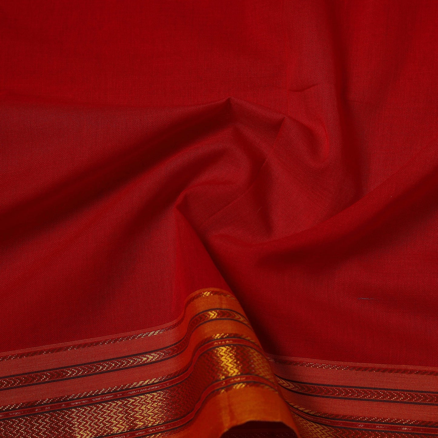 Dharwad cotton fabric with border 07 - handcrafted