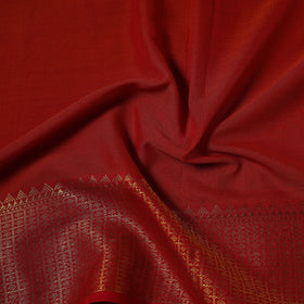 Dharwad cotton fabric with border 20 - handcrafted